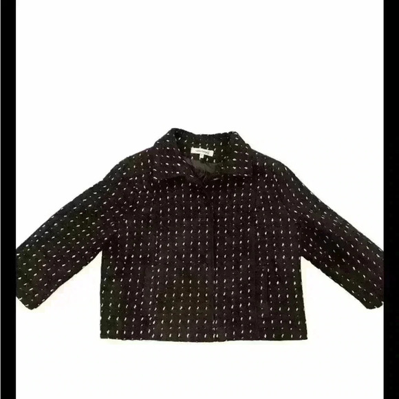 NWOT Harve Benard Brown/ White specs size 16 with cropped sleeves - Picture 1 of 8